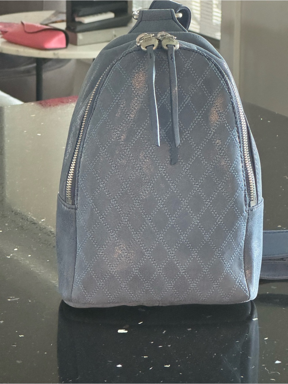 Hobo International Fern Sling in buffed leather azure blue, like new!